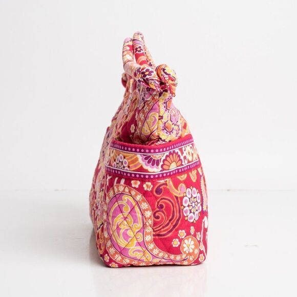 Vera Bradley Womens Double Handled Tote Purse Handbag Bag Raspberry Fizz - Picture 3 of 7